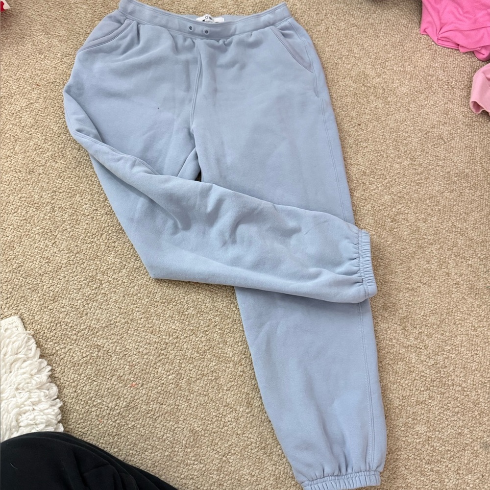 Athletic Girl Light Blue Jogger Pants